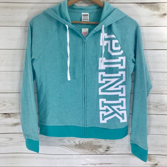 (Sold) Victoria Secret Pink Zip Up Hoodie, S NWT - Picture 2 of 7